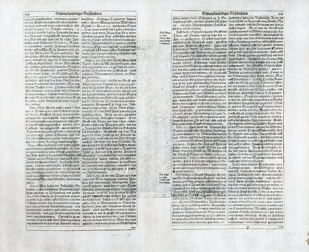 Morava – Matthias Quad, Johann Bussemacher, staře kolorovaný původní mědiryt, 1596