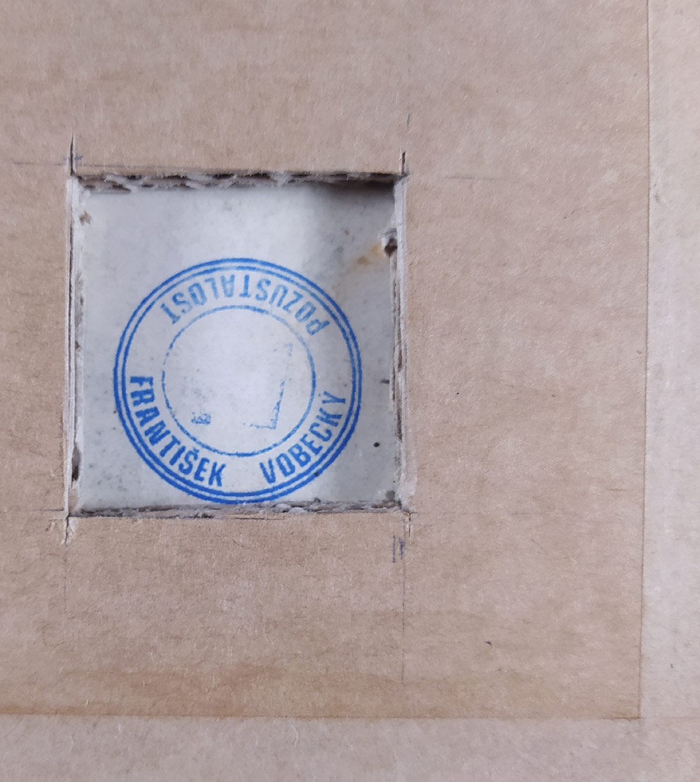 Vobecký František – Čtenářka u okna, malba suchým pastelem, 30. léta