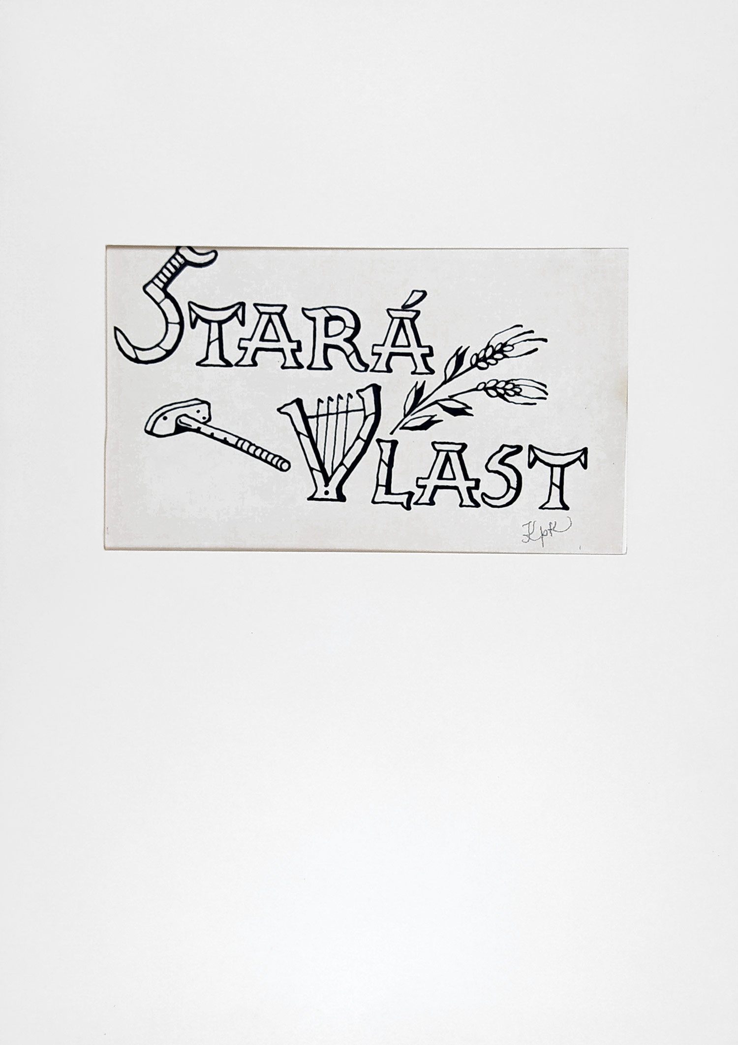 Konůpek Jan – Stará vlast, pět kreseb tuší pro knihu, 1940