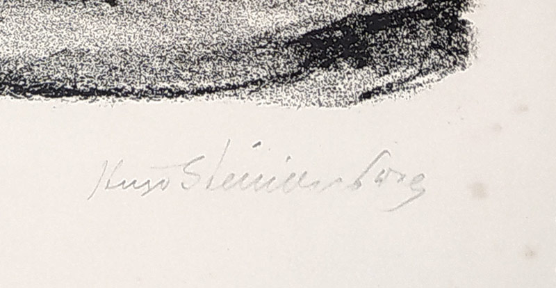 Steiner-Prag Hugo – Rendezvous, původní signovaná litografie, ca 1935