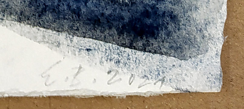 Brodská Eva – Nebe, malba akvarelem, 2021