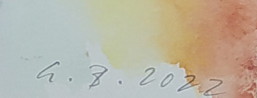 Brodská Eva – Nebe, malba akvarelem, 2022