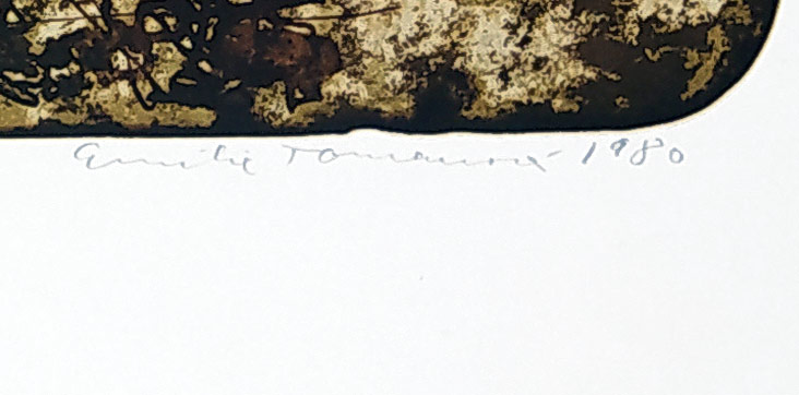 Tomanová Emilie – Slunce v kočáru, původní litografie s podtiskem, ex. č. 66/85, 1980