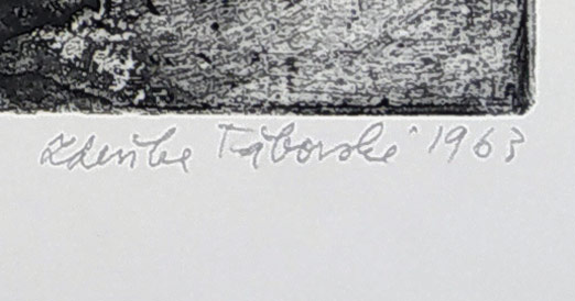 Kabátová-Táborská Zdenka – Cesta, lept a akvatinta, 1963