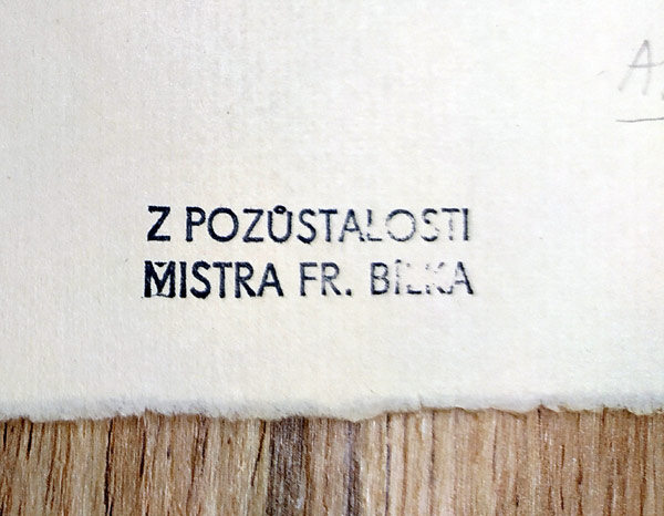 Bílek František – Pán můj a Bůh můj!, původní dřevoryt, 1921