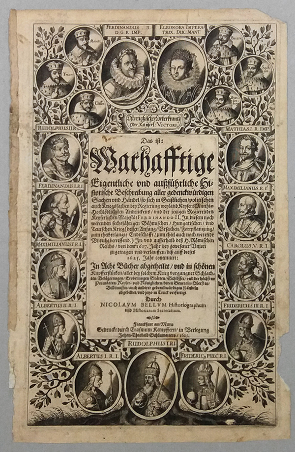 Schönwetters, Johann Theobald; Ferdinard II. pův. mědiryt 1625 rozrod