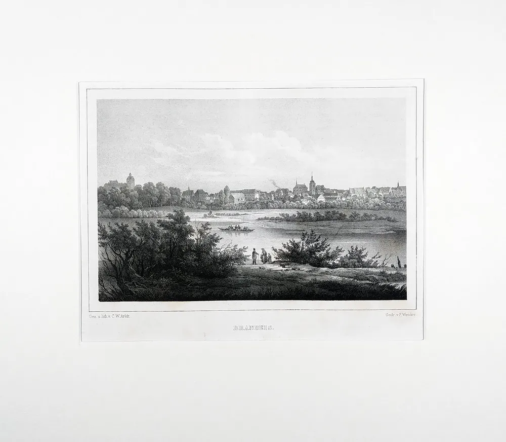 Brandýs nad Labem – Arldt C. W., Semmler C. G., původní litografie, 1845