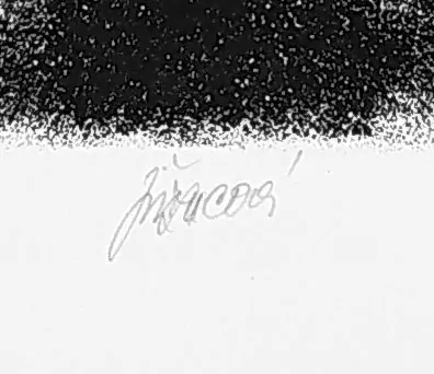 Jiřincová Ludmila – Vodník, původní litografie, 1951