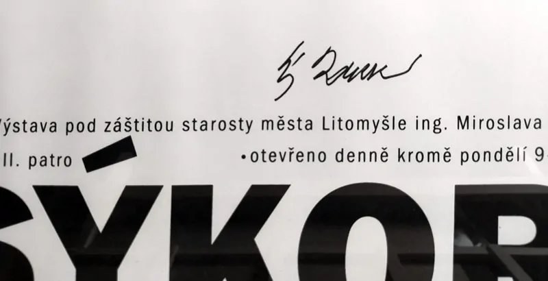 Sýkora Zdeněk – Obrazy a partitury z let 1994–1998, signovaná serigrafie, 1998