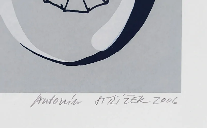 Střížek Antonín – autorský tisk, signovaná serigrafie, 2006