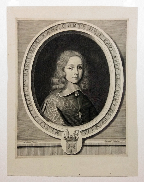 Nantevil, Robert; pův. mědiryt 1660, Charles Paris d'Orleans