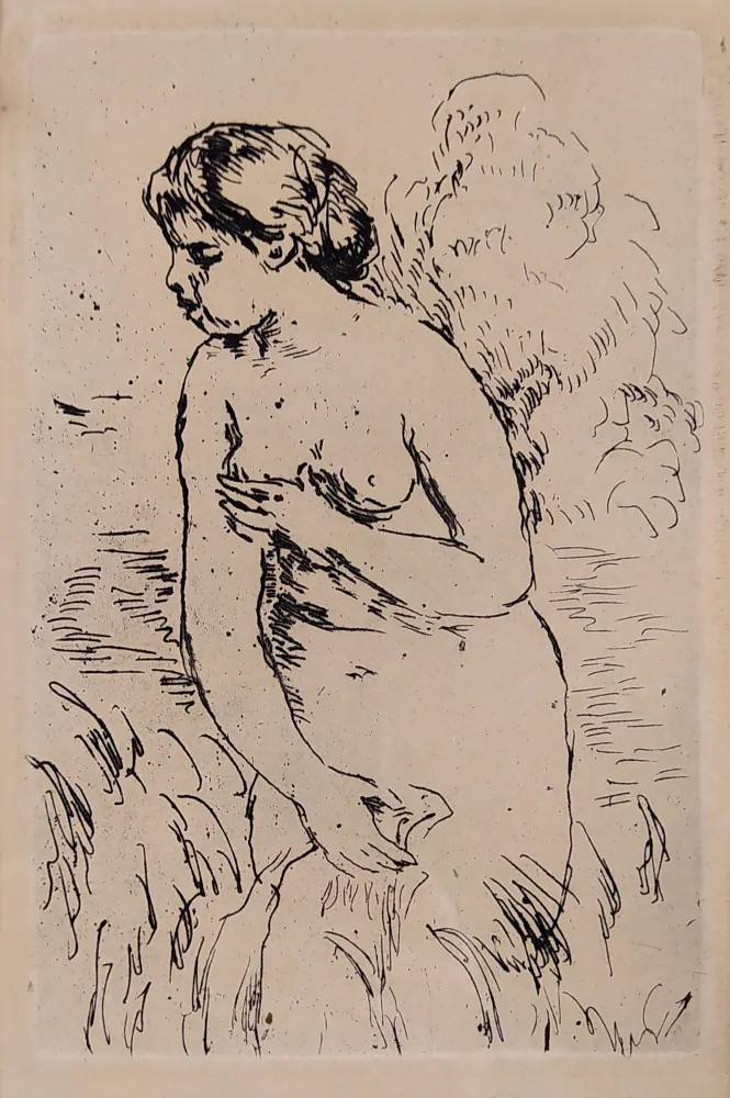 Renoir Auguste – Baigneuse Debout, Mi-Jambes, lept z původní desky, 1910 (1919)