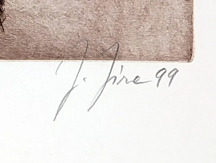 Jíra Josef – Jezdci z Apokalypsy, barevná suchá jehla s podtiskem, 1999