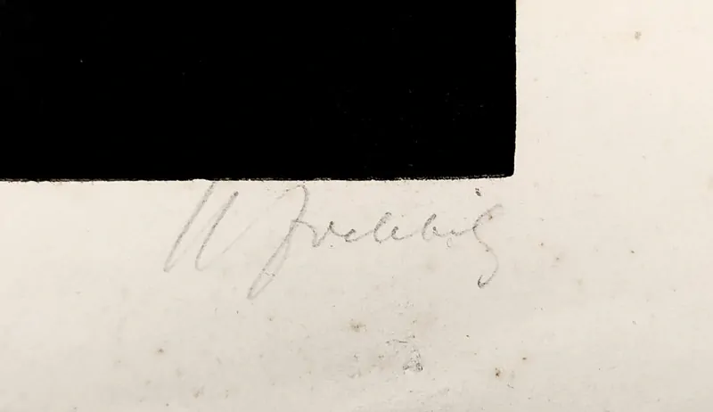 Zvelebil Kamil – Na dvorku, původní dřevoryt, ca 1940