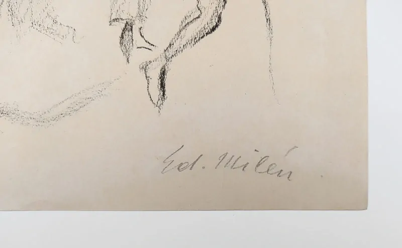 Milén Eduard – Paříž, původní litografie, ca 1920