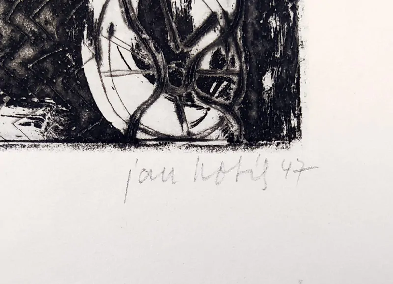 Kotík Jan – Krejčovská dílna, původní lept, č. 11/20, 1947