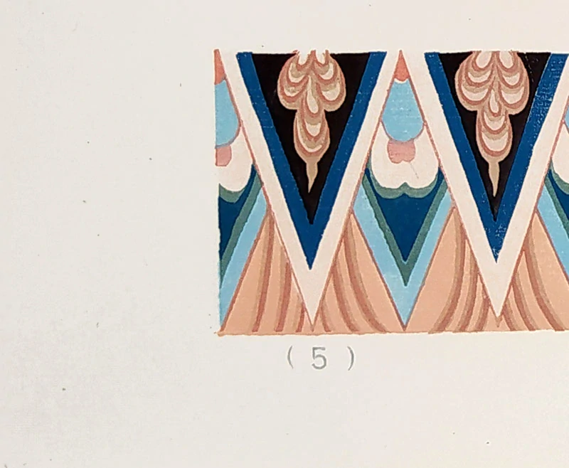 Peking, Jung Pao Chai  –  Jeskynní malba v Dunhuang / Tun-chuang, barevný dřevořez, 1952