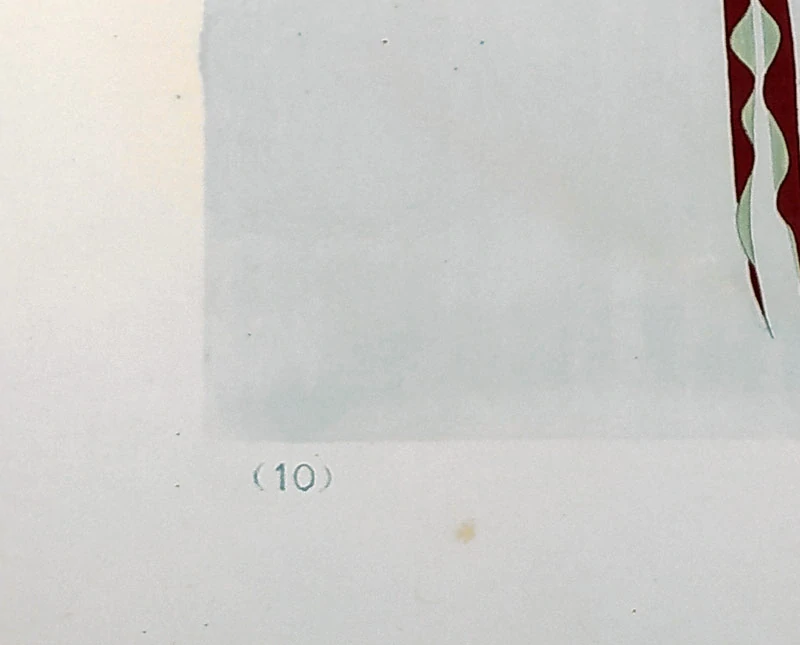 Peking, Jung Pao Chai  –  Jeskynní malba v Dunhuang / Tun-chuang, barevný dřevořez, 1952