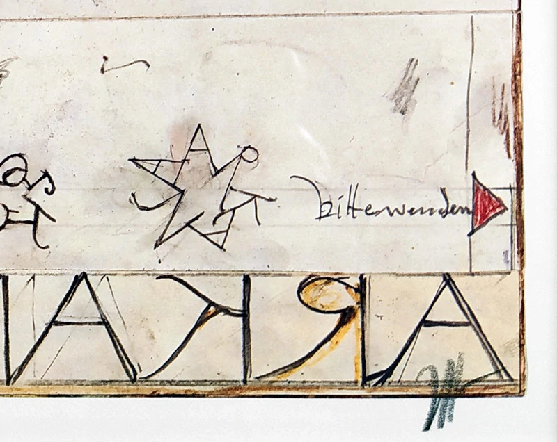 Janssen Horst – Arkana, tužkou signovaný ofset, 1981