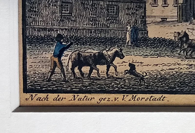Praha – Novoměstská radnice, Vincenc Morstadt, Salomon, lept, 1825