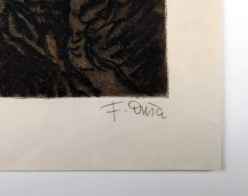 Duša Ferdiš – Kriváň z Veľkej Kopy, původní lept, 1946