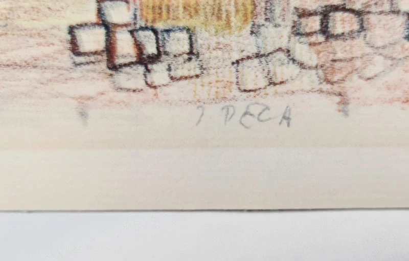 Peca Josef – Praha, původní litografie, č. 153/200, nedatováno