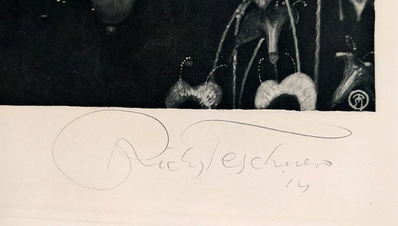 Teschner Richard – Pohádkový motiv, původní akvatinta, 1914