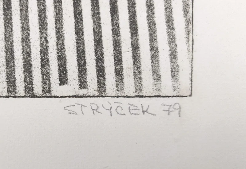 Strýček Jan Thimotheus – Odpočinek, zrnkový lept, 1979