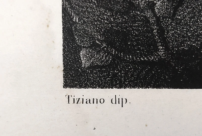 Fanoli Michele – Kající se Máří Magdaléna, litografie podle Tiziana, ca 1860