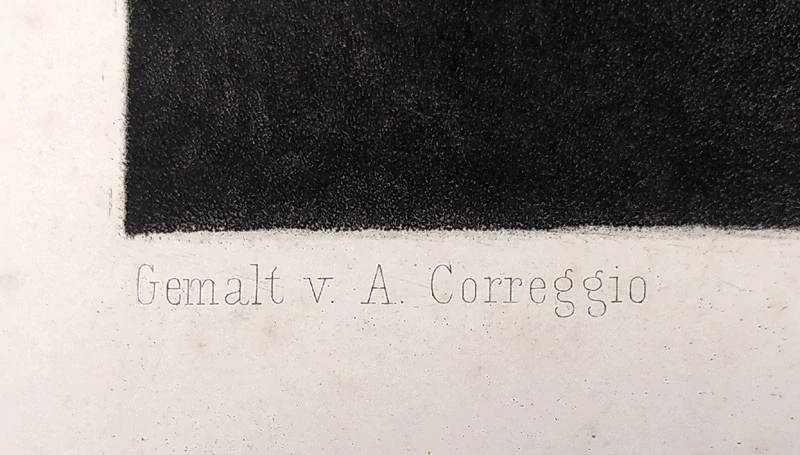 Mayer Christoph – Hagar und Ismael, mezzotinta podle A. Correggia, 1871