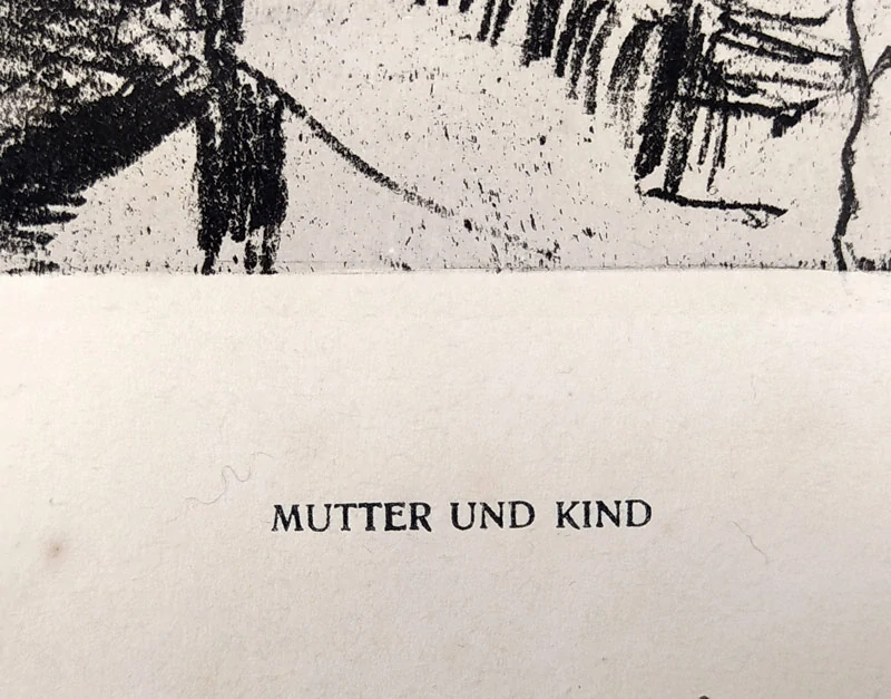 Corinth Lovis – Mutter und Kind, původní lept a vernis mou, 1910/1914