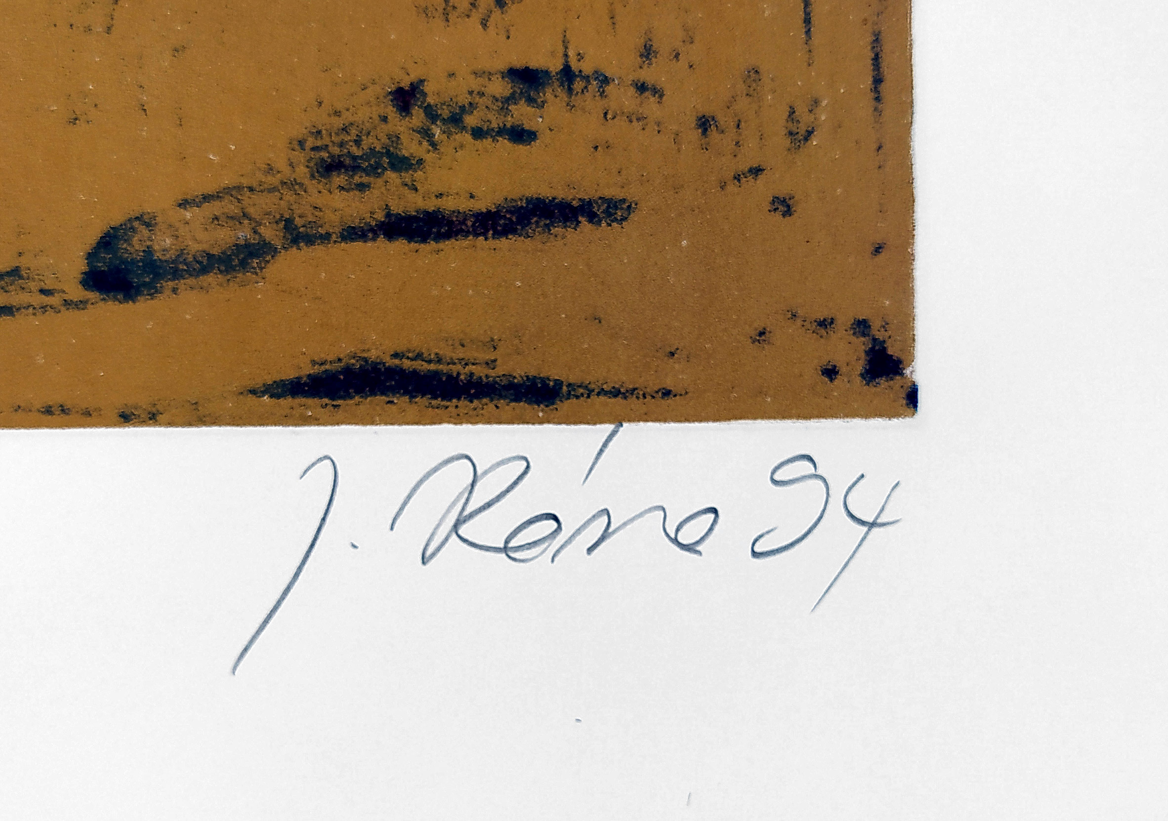 Róna Jaroslav – Člověk a ryba, původní barevná litografie, č. 168/200, 1994