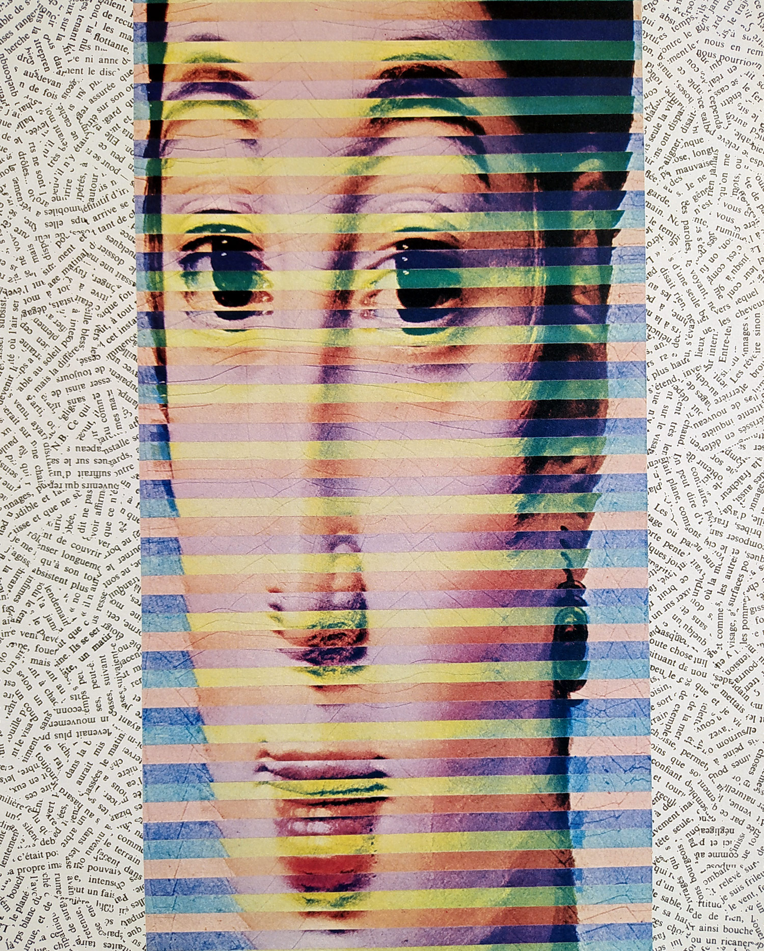 Kolář Jiří – Mademoiselle Rivière, plakát k vlastní výstavě, signováno, 1981