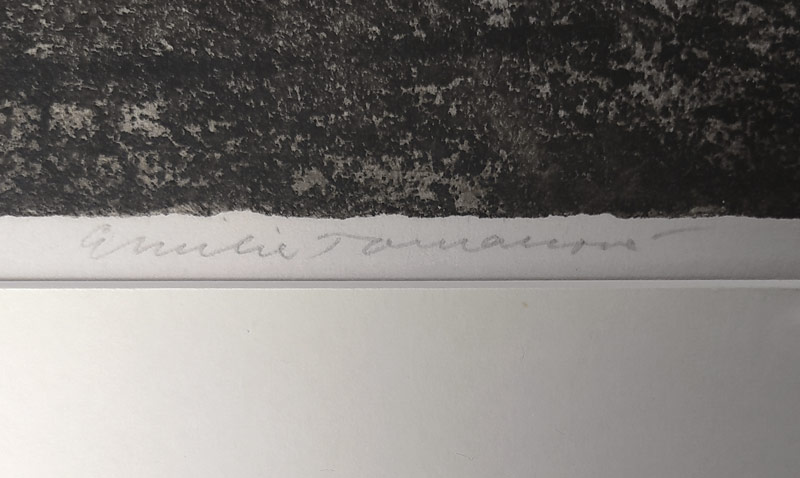 Tomanová Emilie – Útěk do Egypta, suchá jehla a zrnkový lept s barevným podtiskem, č. 7/50, ca 1970