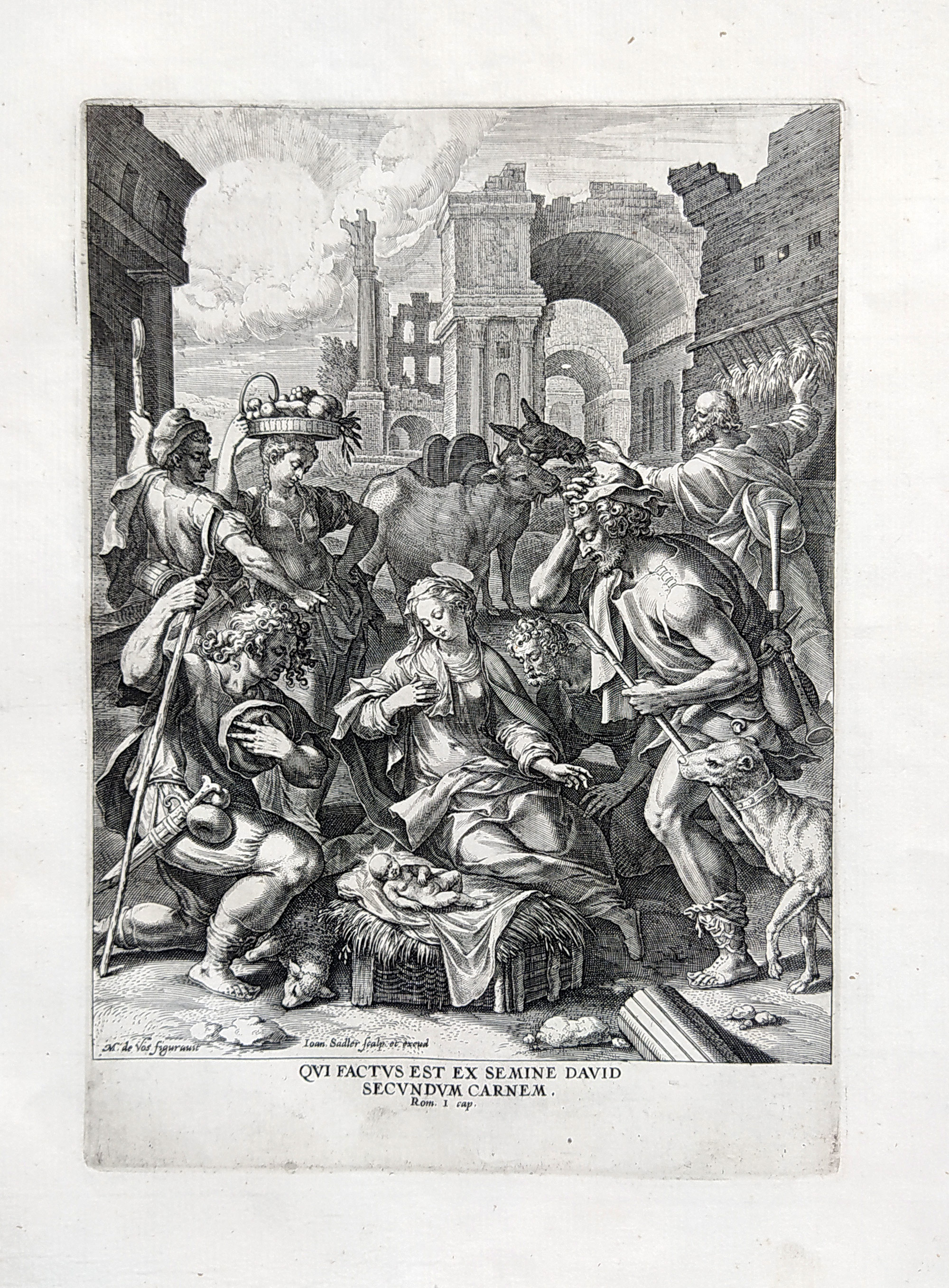 Sadeler Johann – Výjevy ze života Kristova, předloha Marten de Vos, pět původních mědirytů, 1582