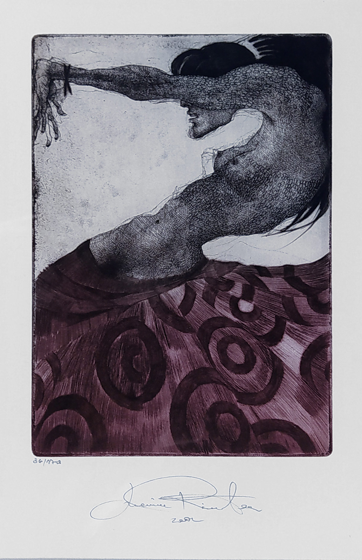 Richterová Marina – Flamenco, signovaný barevný lept, ex. č. 36/170, 2002