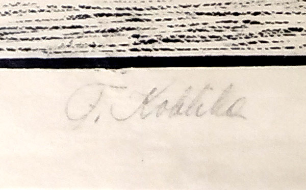 Kobliha František – Z cyklu Máj, původní dřevoryt na císařském japanu, autorský ruční tisk, 1911