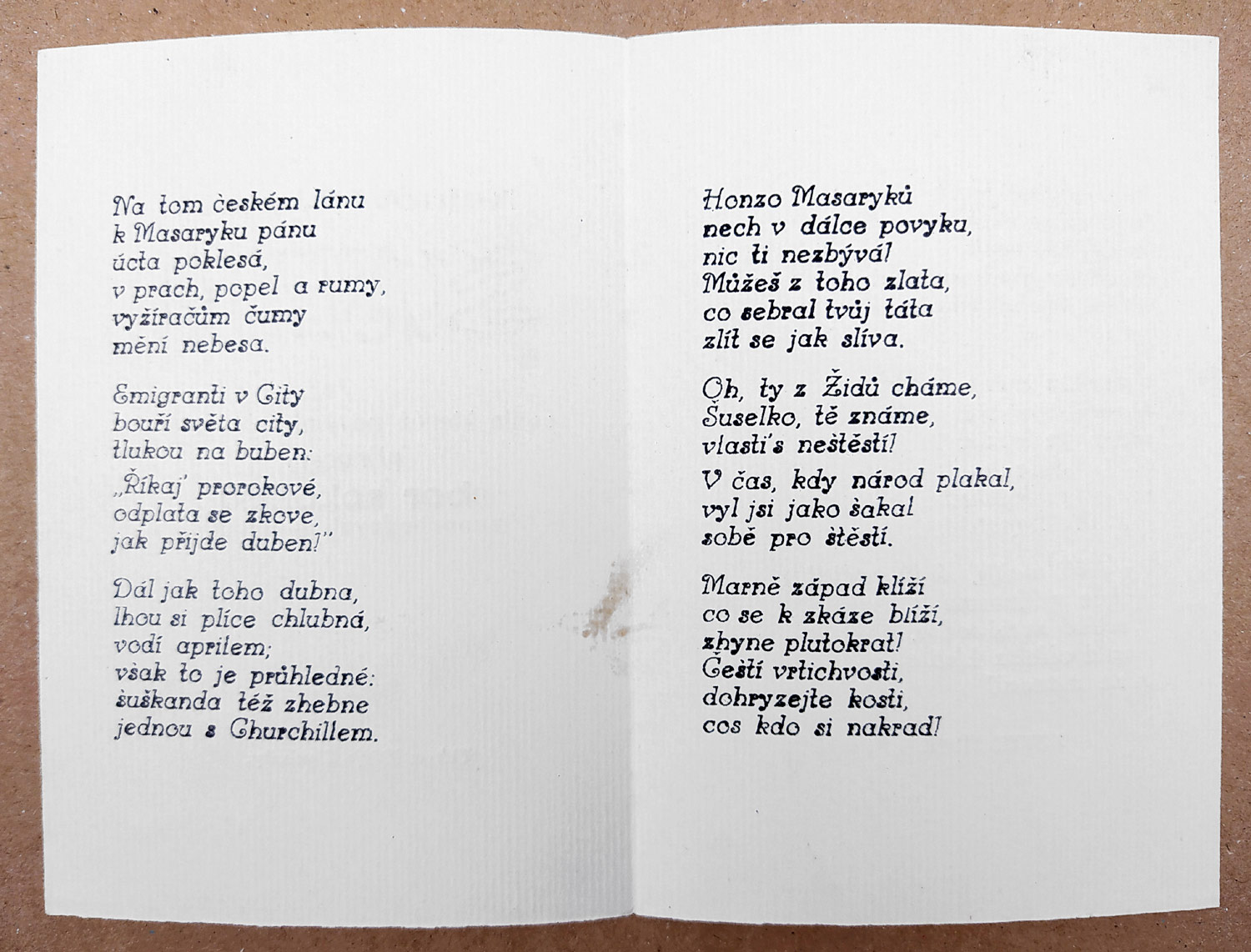 Váchal Josef – Nejnovější píseň Šuselka, 1939–1945