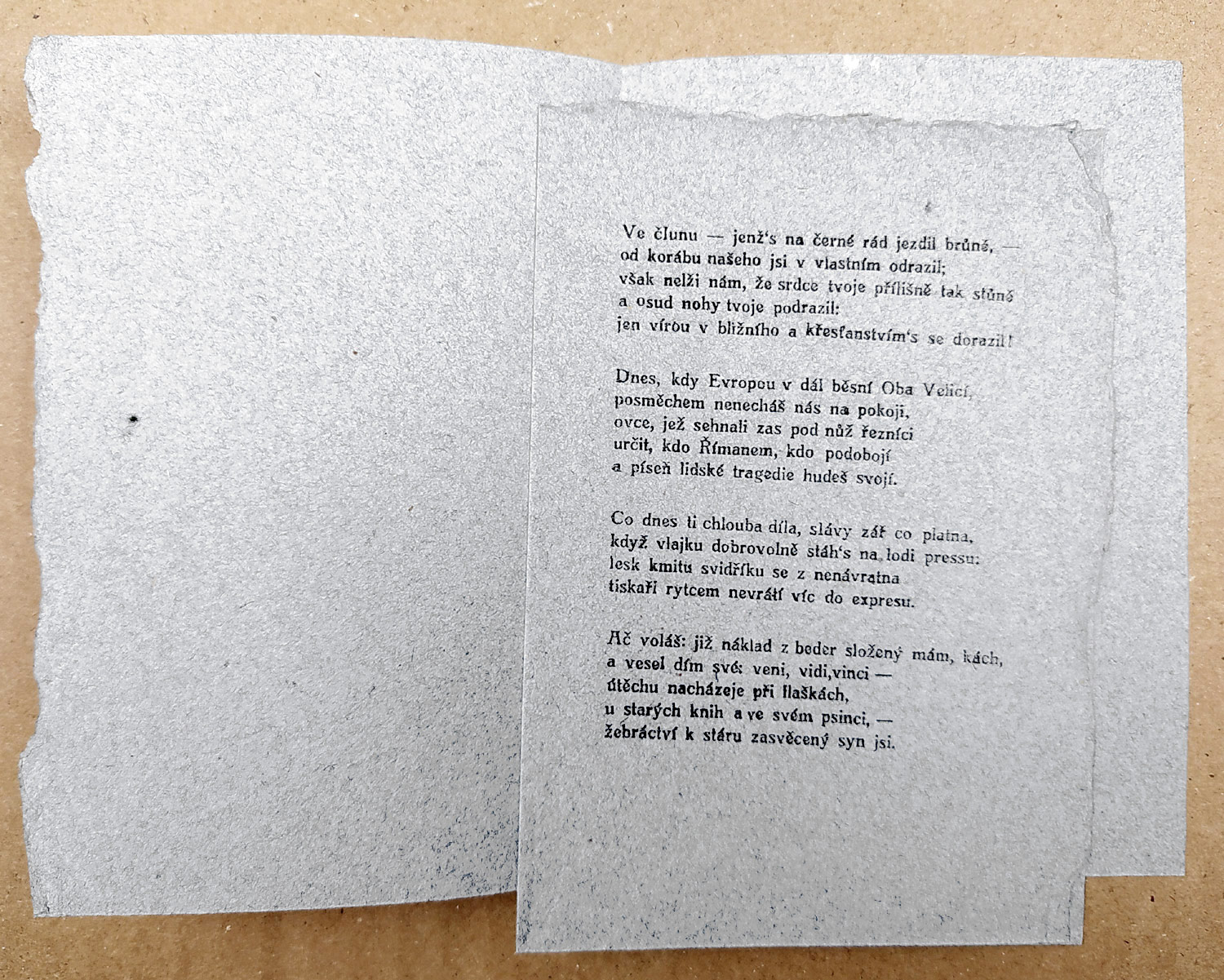 Váchal Josef – Vystěhovalec, autorský příležitostný tisk, 1939–1945