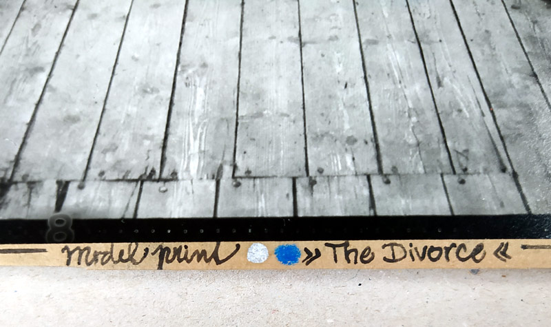 Saudek Jan – The divorce (Nikopol VI), kolorovaná autorská fotografie, 1986