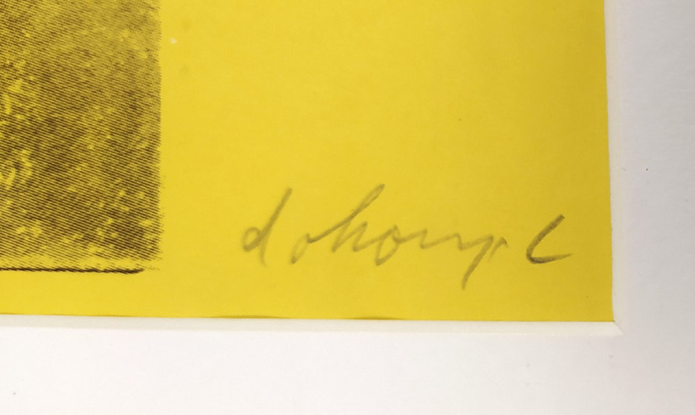 Dokoupil Jiří Georg – Code, původní litografie, 1987