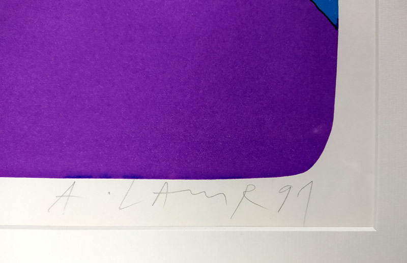 Lamr Aleš – Vzácný kámen, barevná litografie, č. 96/100, 1991