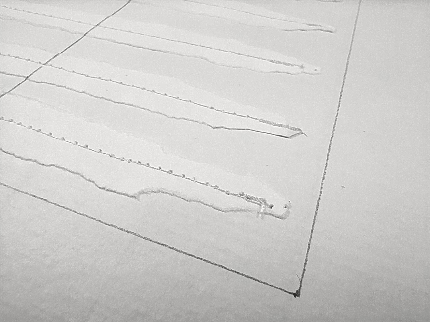 Hampl Josef – Bez názvu, abstrakce, koláž, tužka, 1983–2009