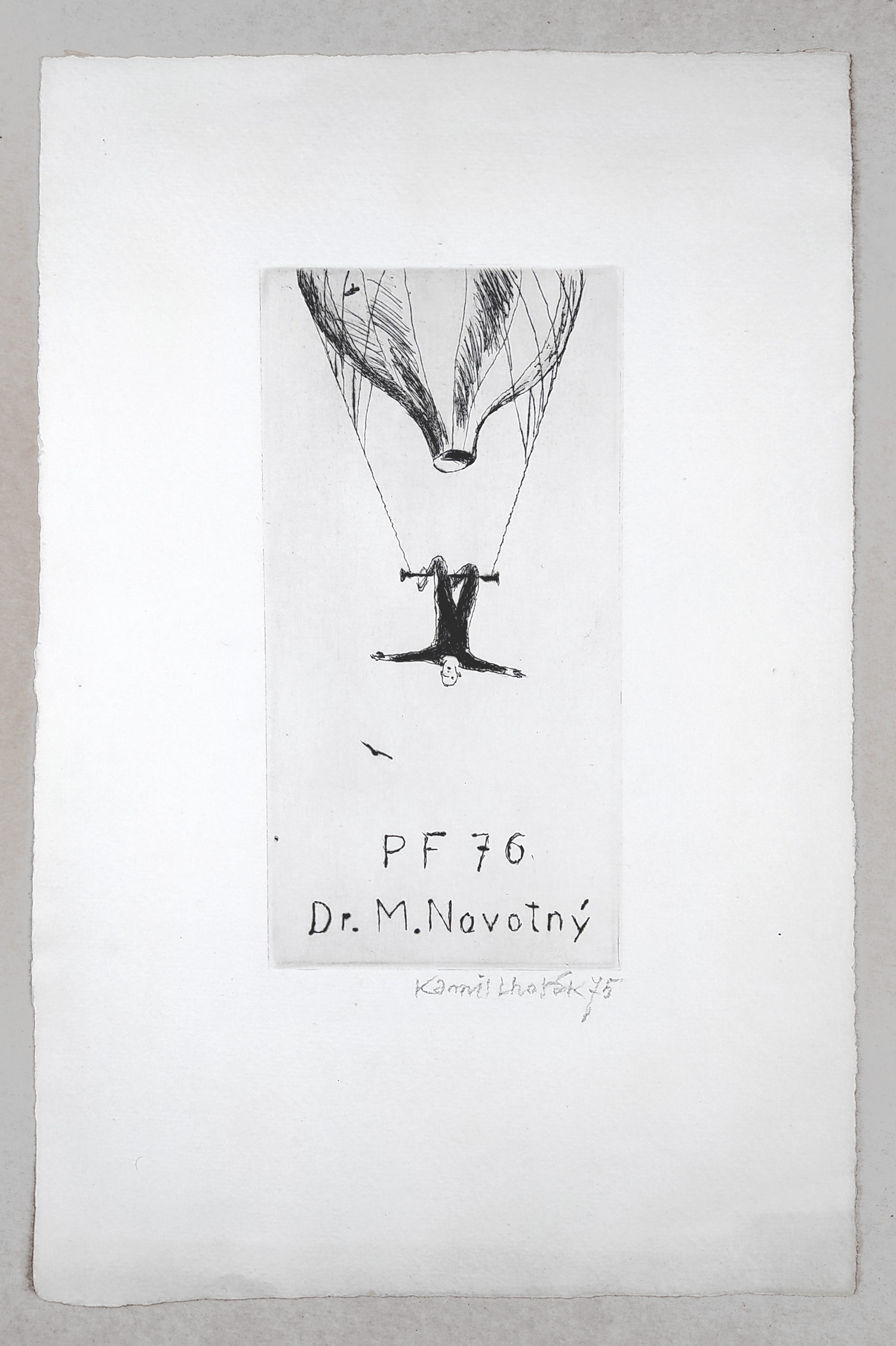 Lhoták Kamil – PF 76 Dr. M. Novotný, suchá jehla, 1975