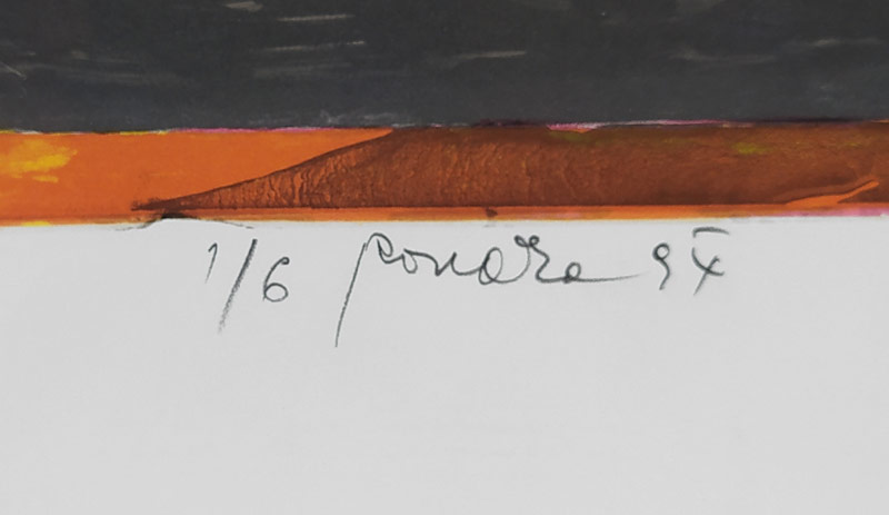 Roučka Pavel – Bez názvu, barevná litografie, č. 1/6, 1994