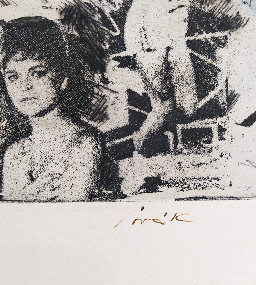 Sovák Pravoslav – Graphisches Tagebuch 1968–1969, vernis mou, akvatinta, suchá jehla, 1968