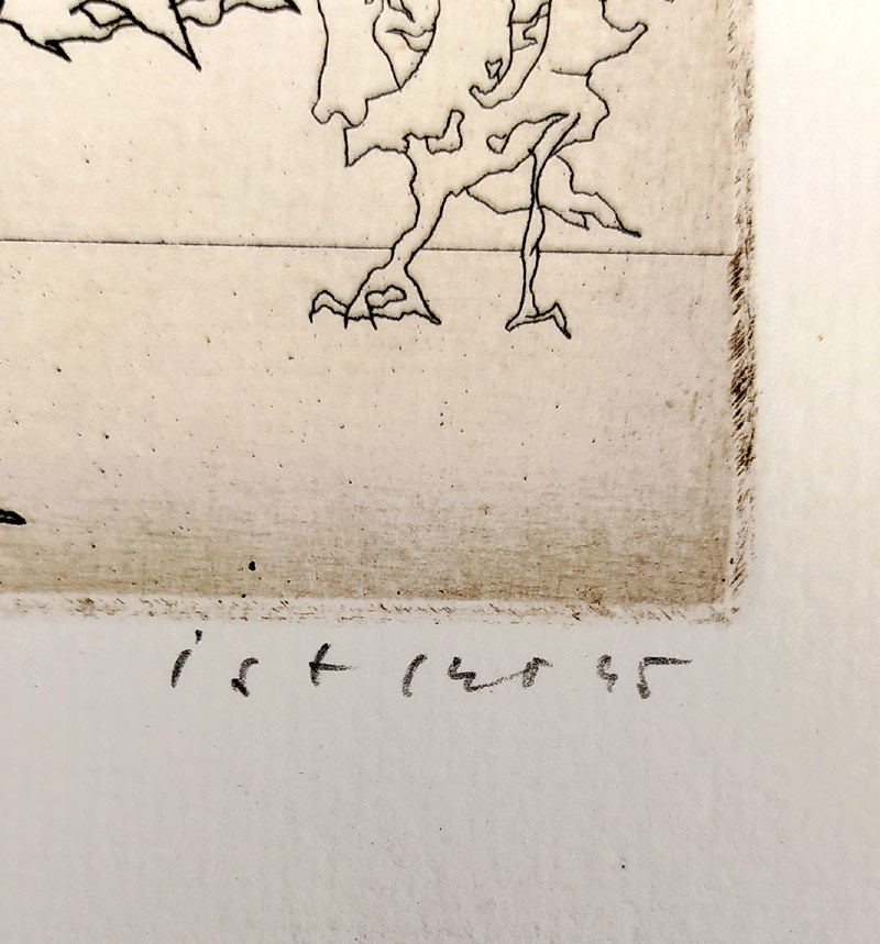 Istler Josef – Figury, původní lept, číslováno 4/23, 1945