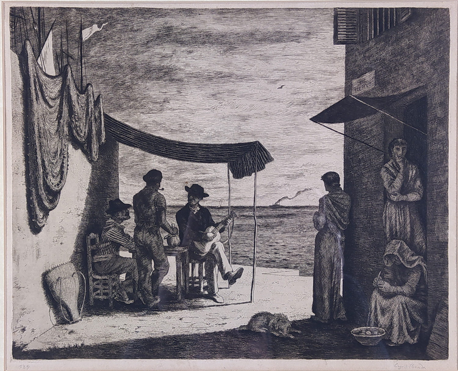 Bouda Cyril – Vzpomínka na Janov, původní lept, č. 139, 1929