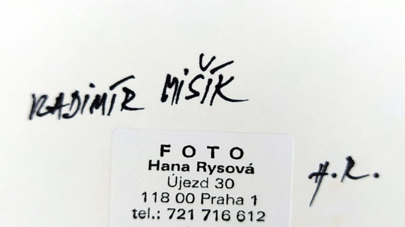 Rysová Hana – Vladimír Mišík, autorská fotografie, nedatováno