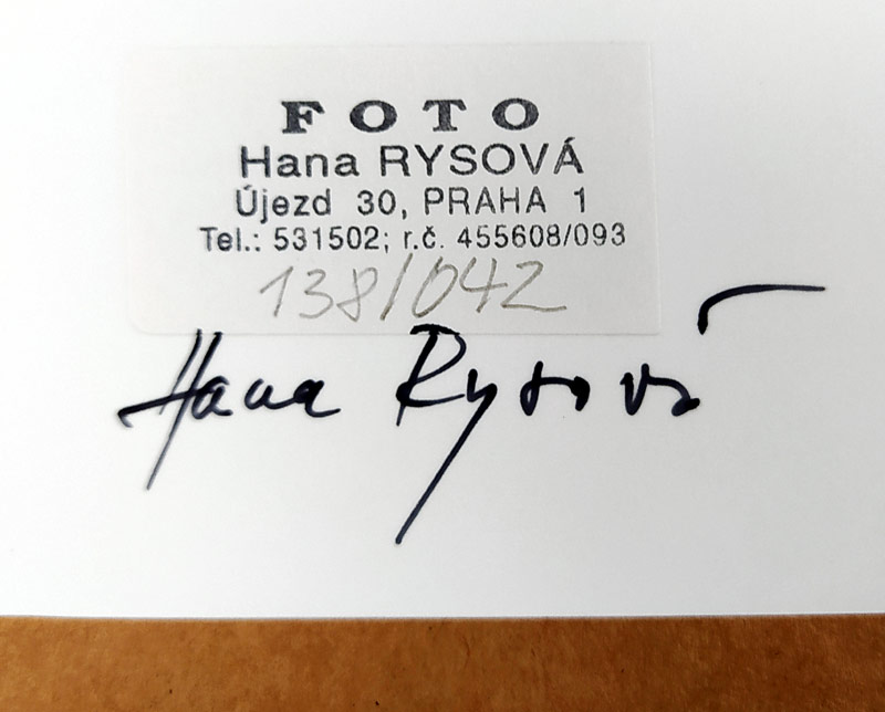 Rysová Hana – Praha, Malá Strana, Čertovka, autorská fotografie, nedatováno
